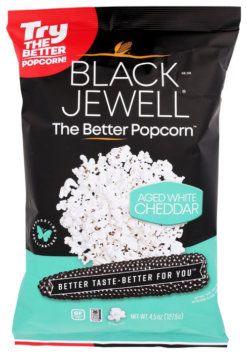 BLACK JEWELL: Aged White Cheddar Popcorn RTE, 4.5 oz