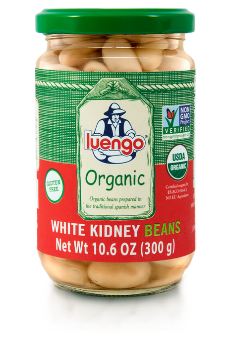 LUENGO: White Kidney Organic Beans, 10.6 oz