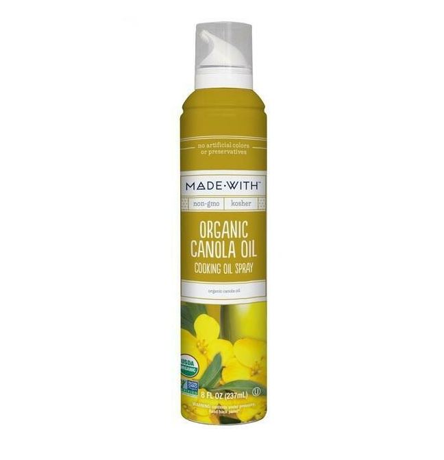 MADE WITH: Non GMO Organic Canola Oil Cooking Oil Spray, 8 fo
