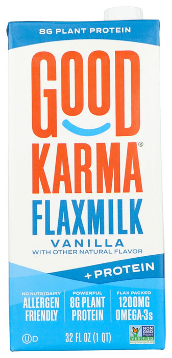 GOOD KARMA: Vanilla Flaxmilk Protein, 32 fo