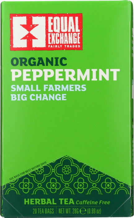 EQUAL EXCHANGE: Organic Peppermint Tea, 20 bg