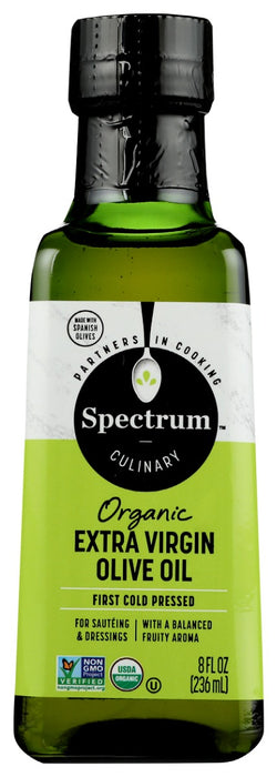 SPECTRUM NATURALS: Organic Extra Virgin Olive Oil Unrefined, 8 fo