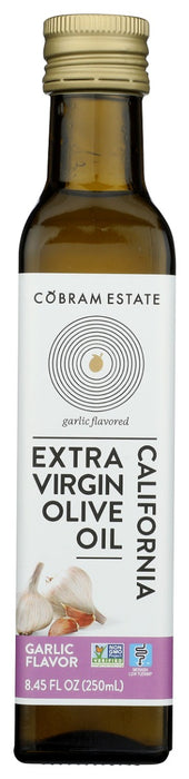 COBRAM ESTATE: California Extra Virgin Olive Oil Garlic Flavor, 250 ml